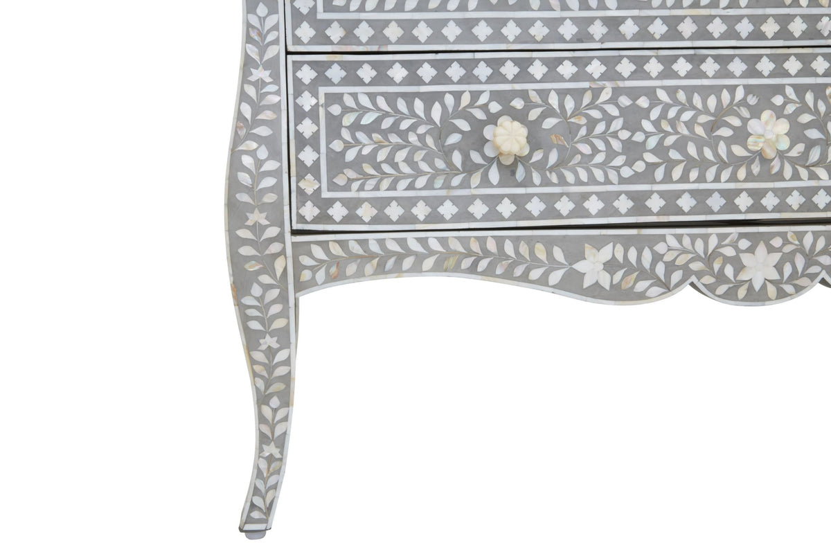 Porto Chest of 2 Drawers with Mother of Pearl Inlay