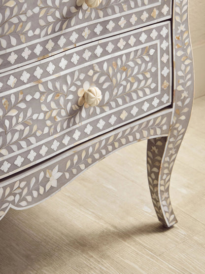 Porto Chest of 2 Drawers with Mother of Pearl Inlay