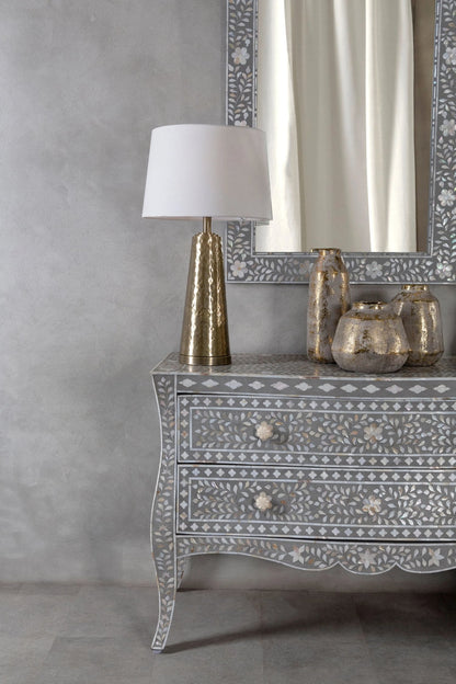 Porto Chest of 2 Drawers with Mother of Pearl Inlay