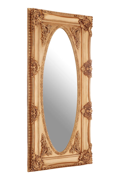 Turin Oval Border Full Length Wall Mirror 