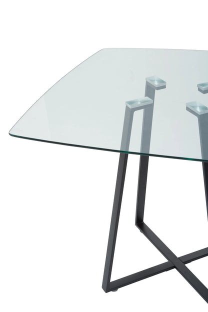 Halifax Square Glass Dining Table 