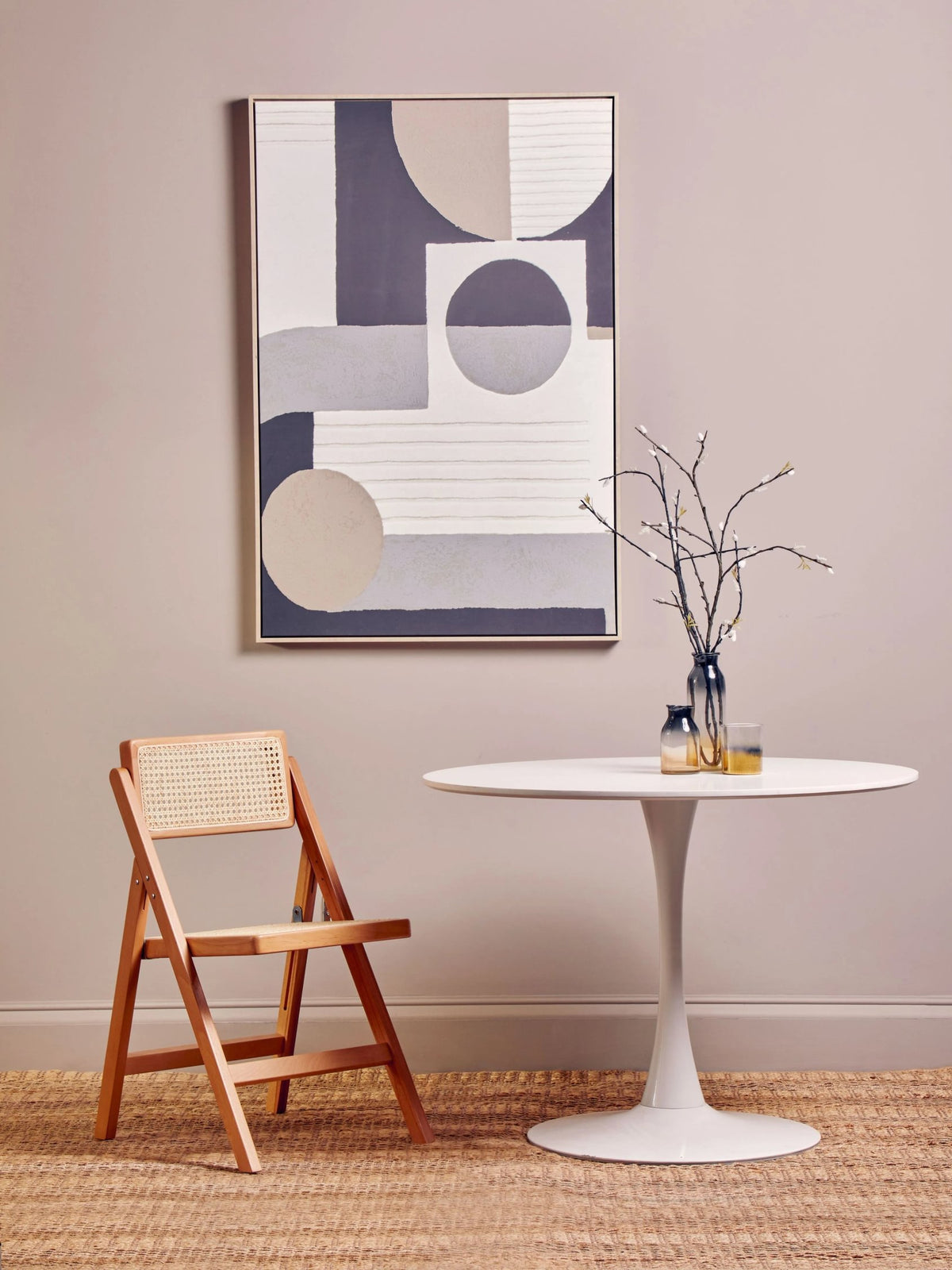 Westerham White Small Round Dining Table