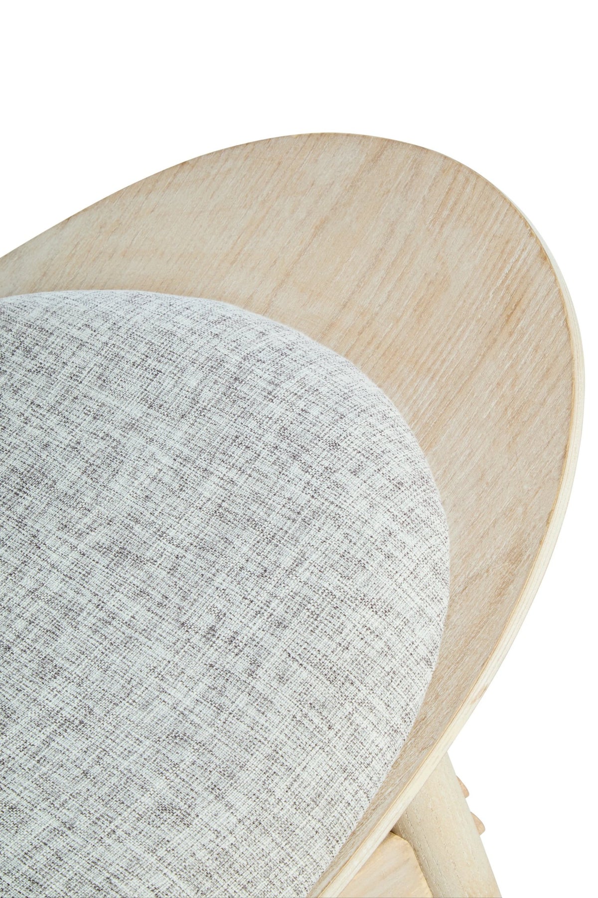 Harrogate Fabric and Washed Elm Wood Chair 