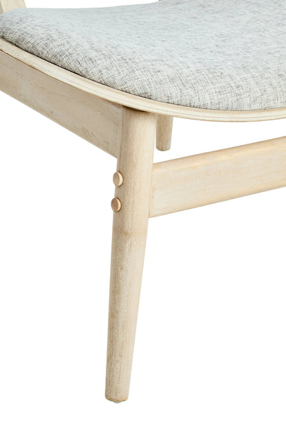 Harrogate Fabric and Washed Elm Wood Chair 