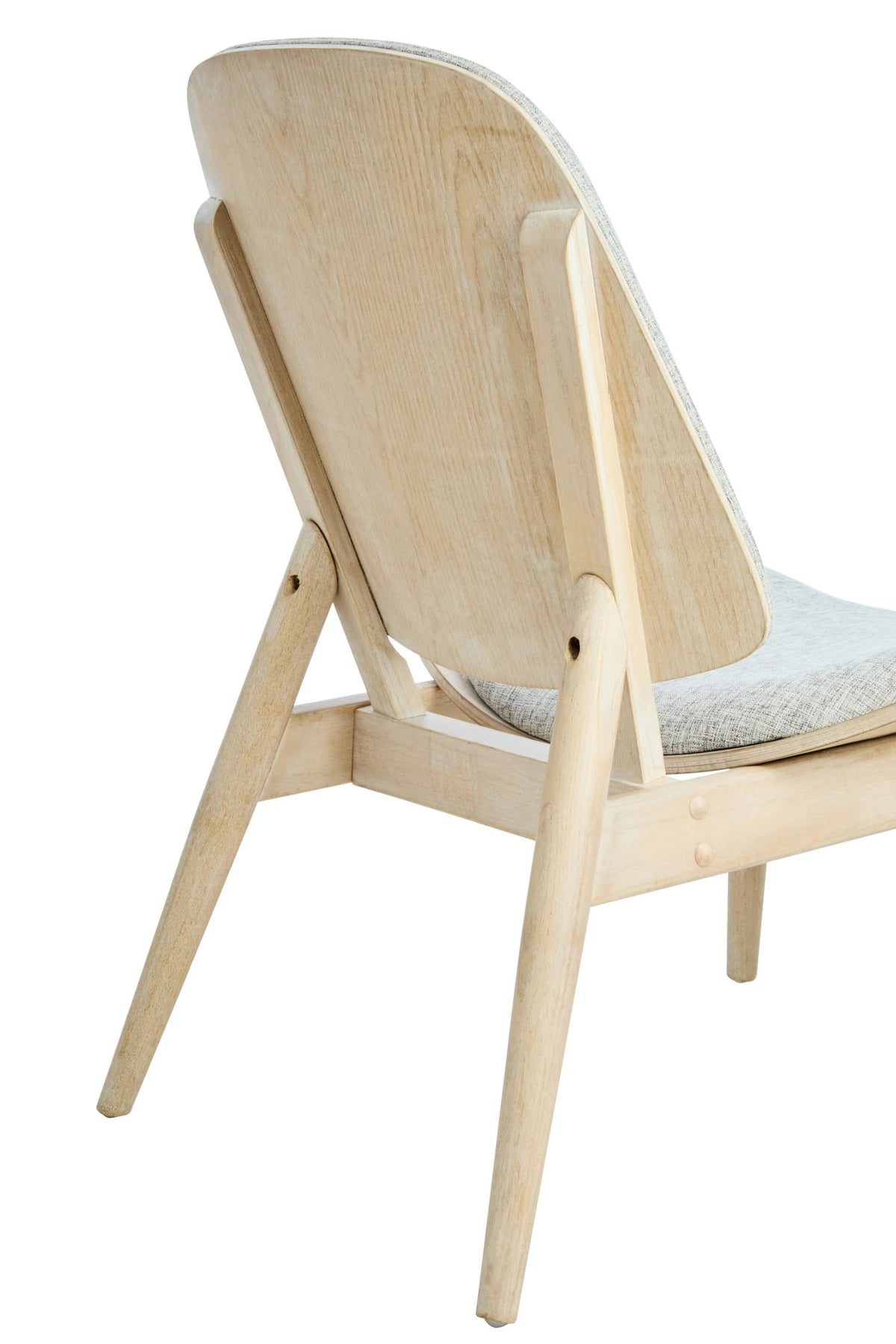 Harrogate Fabric and Washed Elm Wood Chair 