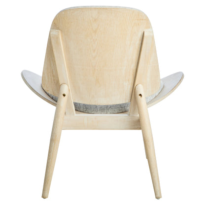 Harrogate Fabric and Washed Elm Wood Chair 