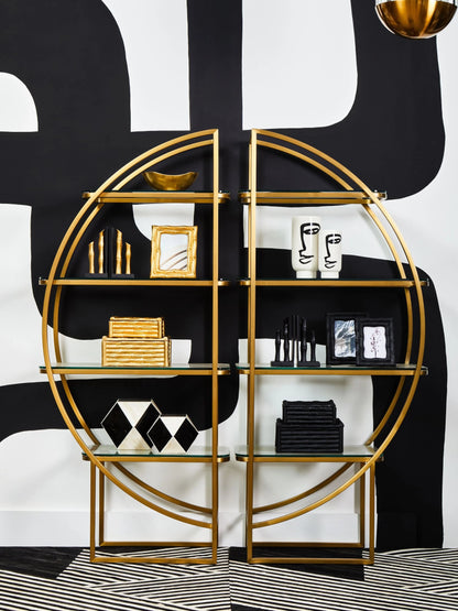 Valencia Half Moon 4 Tier Shelf Unit 