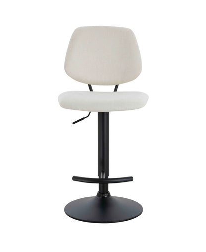 Chichester Set of 2 Textured Fabric Bar Chairs 