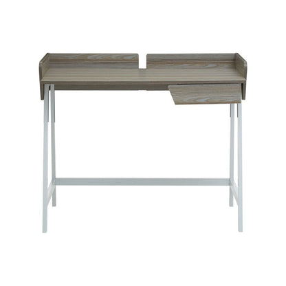 Penzance Light Oak Veneer Desk with 1 Drawer