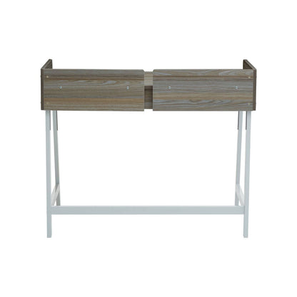 Penzance Light Oak Veneer Desk with 1 Drawer
