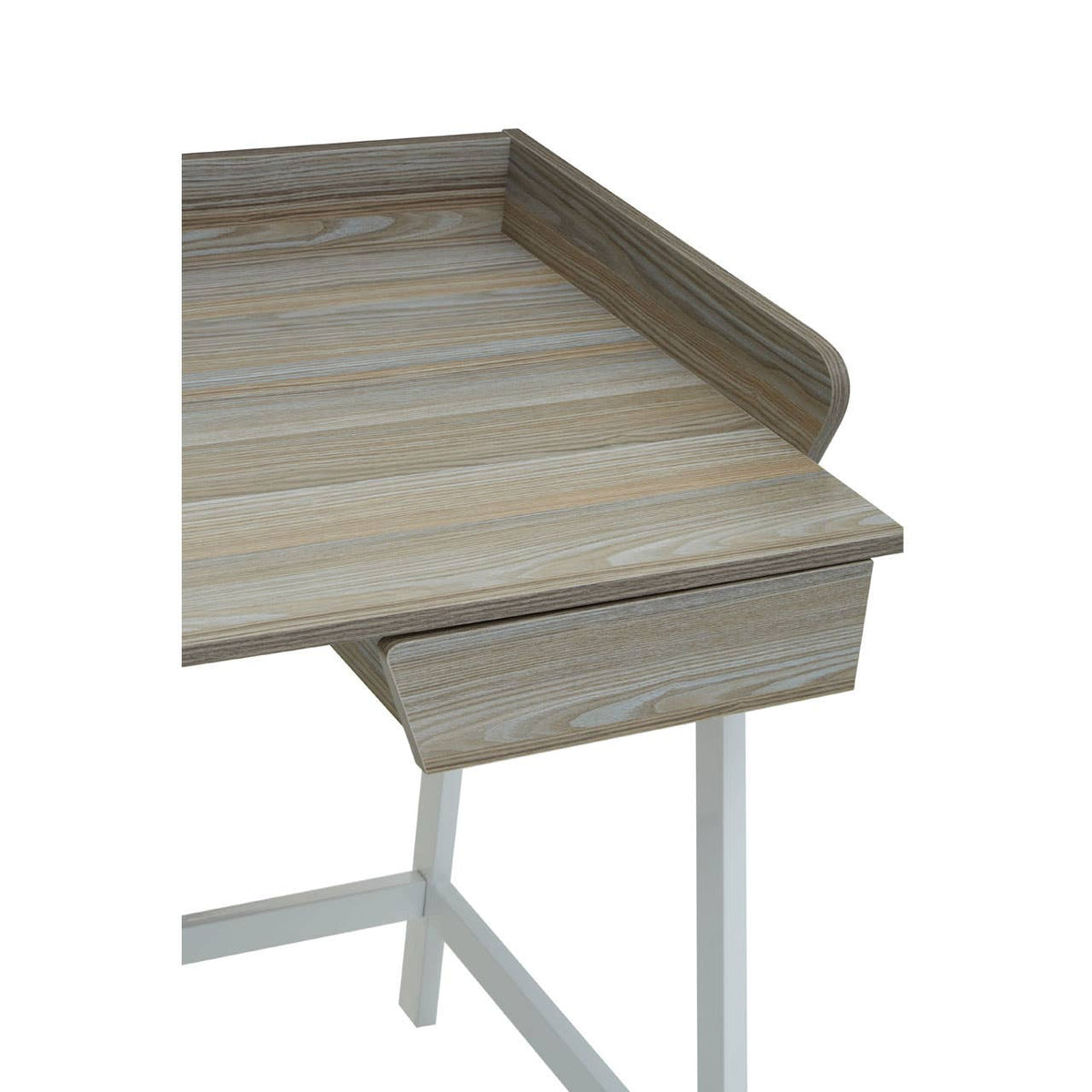 Penzance Light Oak Veneer Desk with 1 Drawer