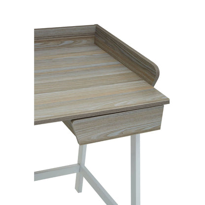 Penzance Light Oak Veneer Desk with 1 Drawer
