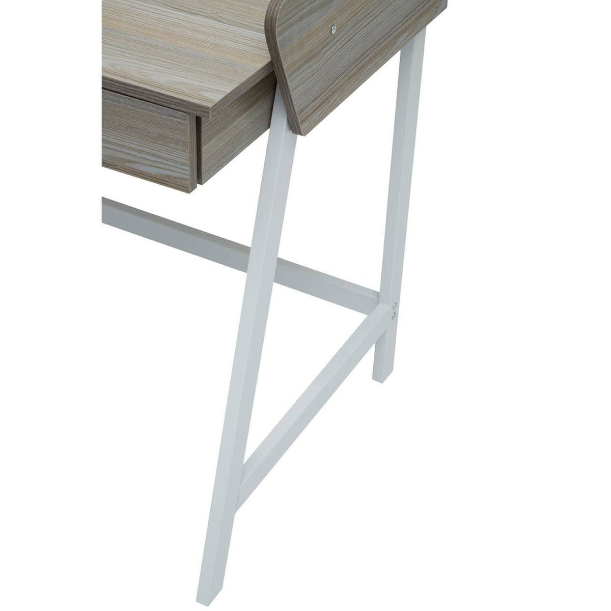 Penzance Light Oak Veneer Desk with 1 Drawer