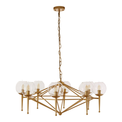 Cambridge Gold 8 Arm Geo Pendant Lamp