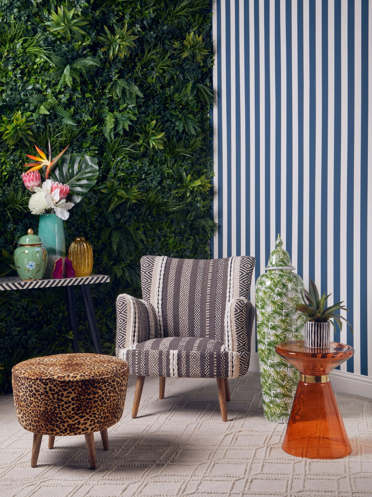 Granada Grey and White Chair