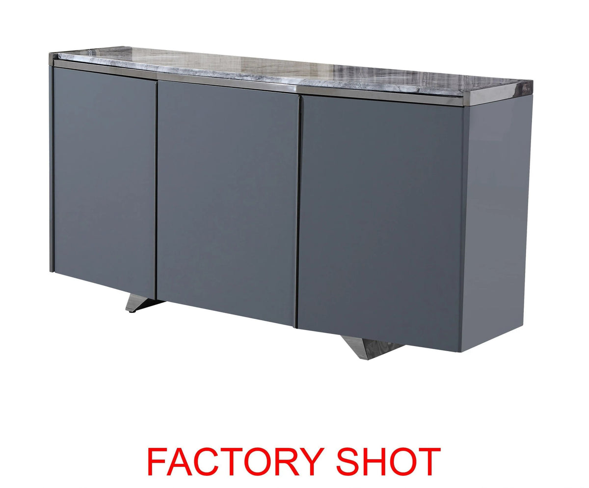 Belgravia Grey Marble Top Sideboard