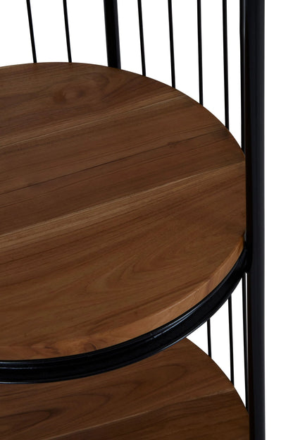 Mousehole Black Finish 3 Tier Birdcage Small Shelf Unit