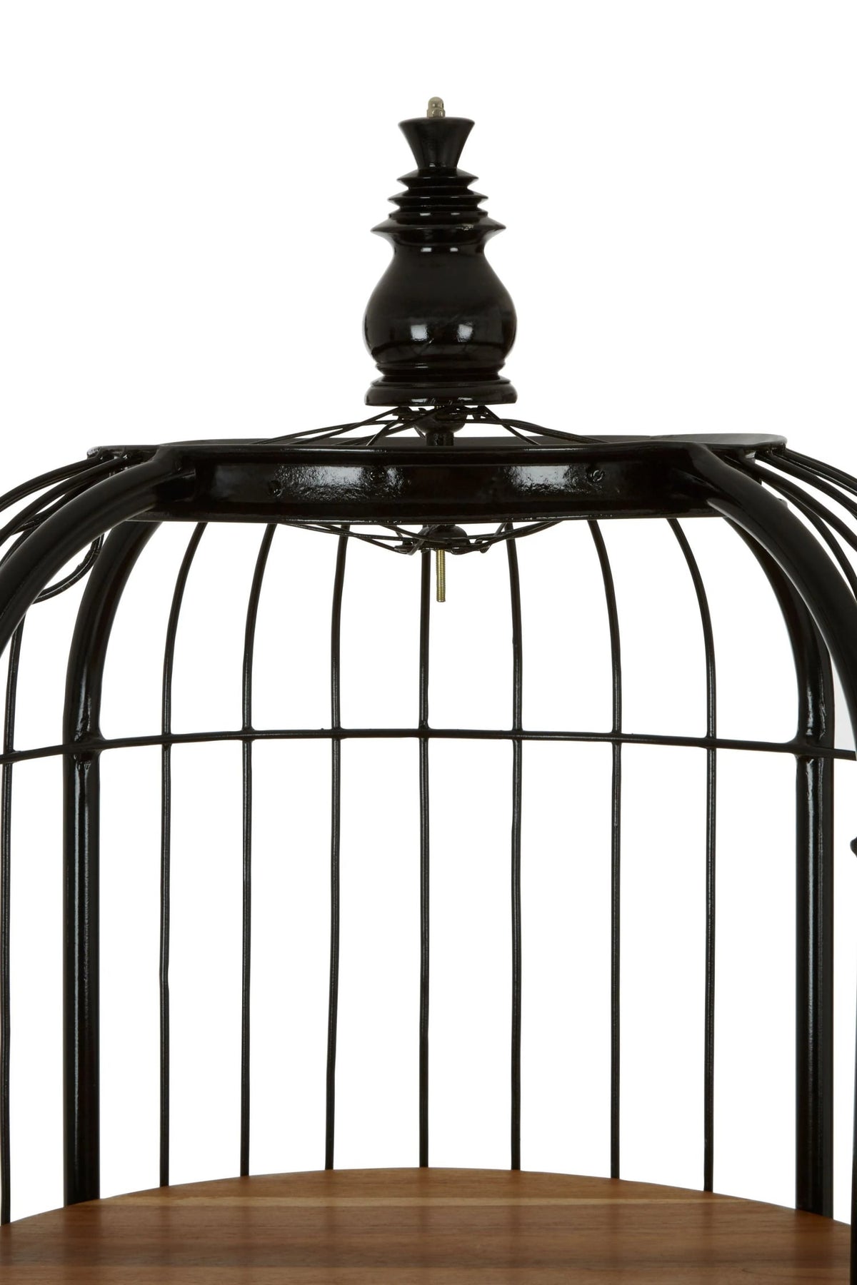 Mousehole Black Finish 3 Tier Birdcage Small Shelf Unit