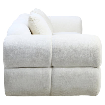 Kirkby Cream Textured Fabric Large 3 Seater Sofa