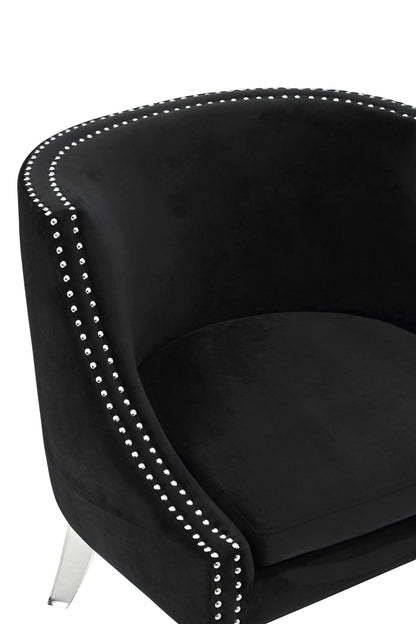 Sorrento Velvet Chair with Acrylic Legs 