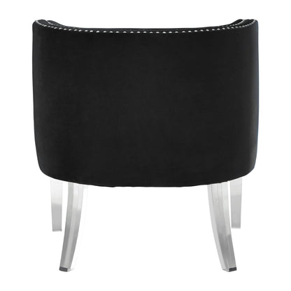Sorrento Velvet Chair with Acrylic Legs 