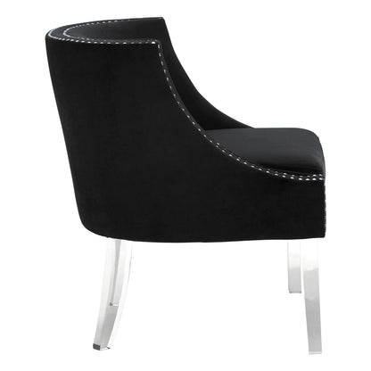 Sorrento Velvet Chair with Acrylic Legs 