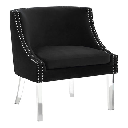 Sorrento Velvet Chair with Acrylic Legs 
