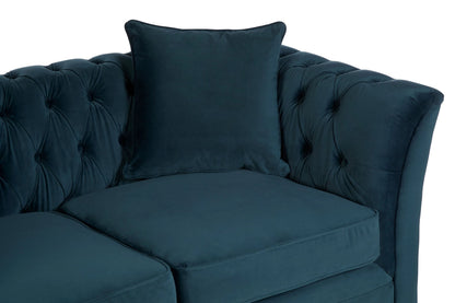 Naples Two Seat Velvet Sofa 