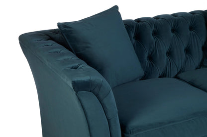 Naples Two Seat Velvet Sofa 
