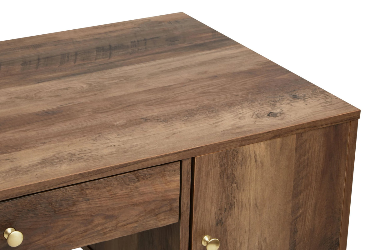 Mayfair Wood Veneer Desk with Storage