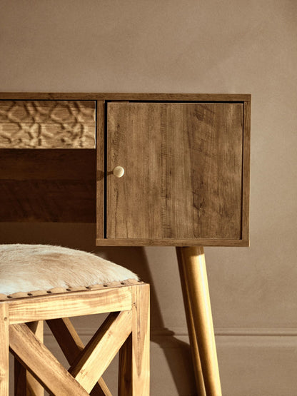Mayfair Wood Veneer Desk with Storage