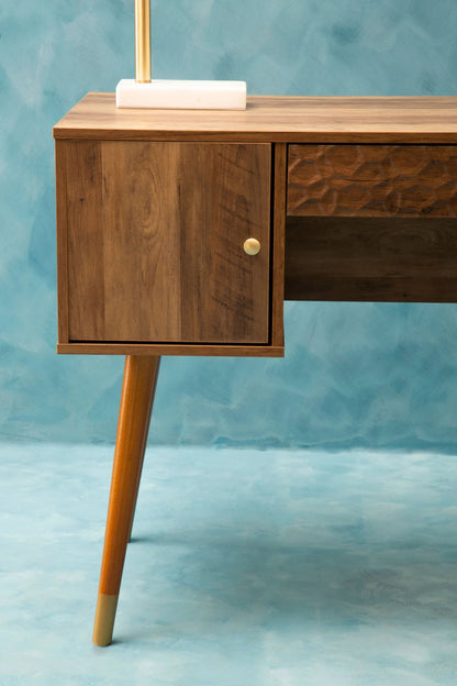 Mayfair Wood Veneer Desk with Storage
