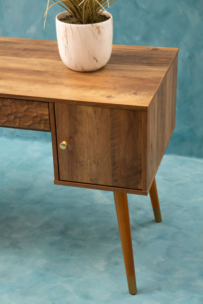 Mayfair Wood Veneer Desk with Storage