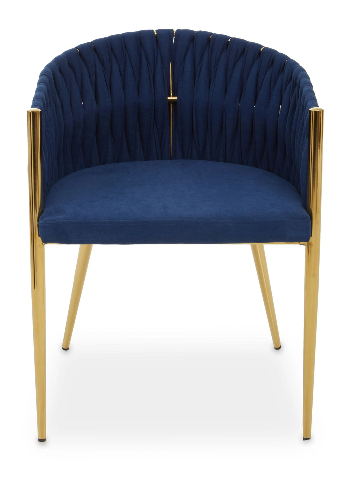 Richmond Blue Dining Chair with Woven Back