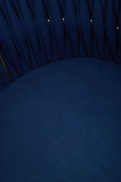 Richmond Blue Dining Chair with Woven Back