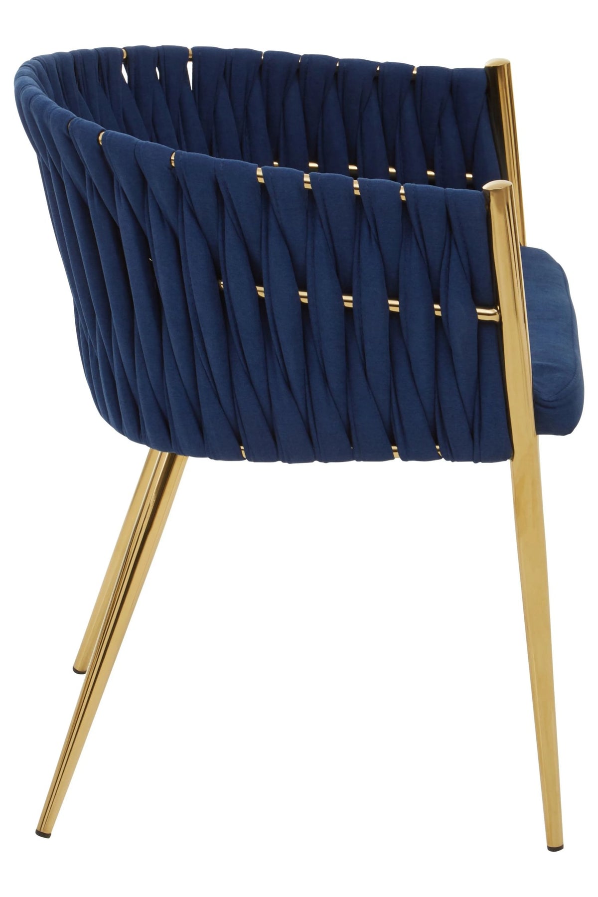 Richmond Blue Dining Chair with Woven Back