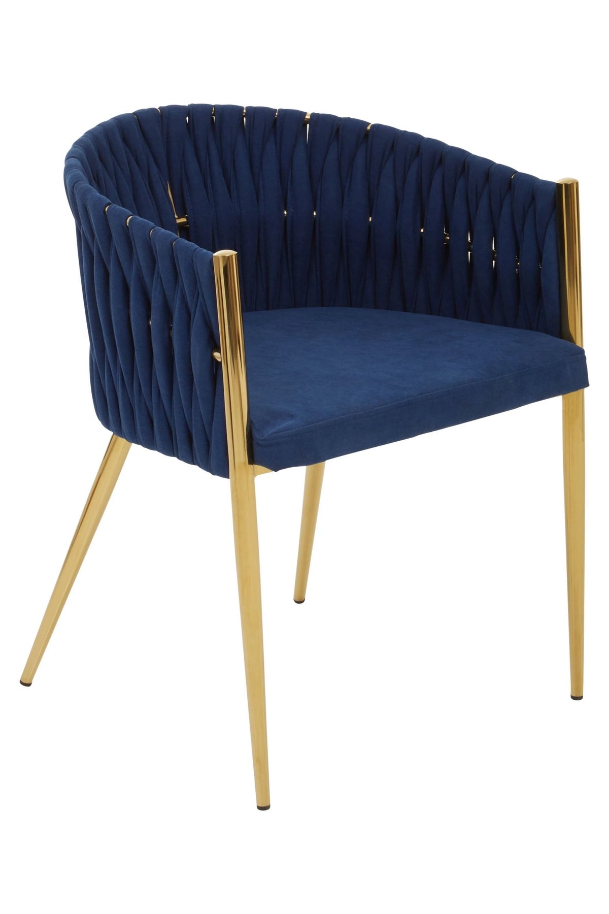 Richmond Blue Dining Chair with Woven Back