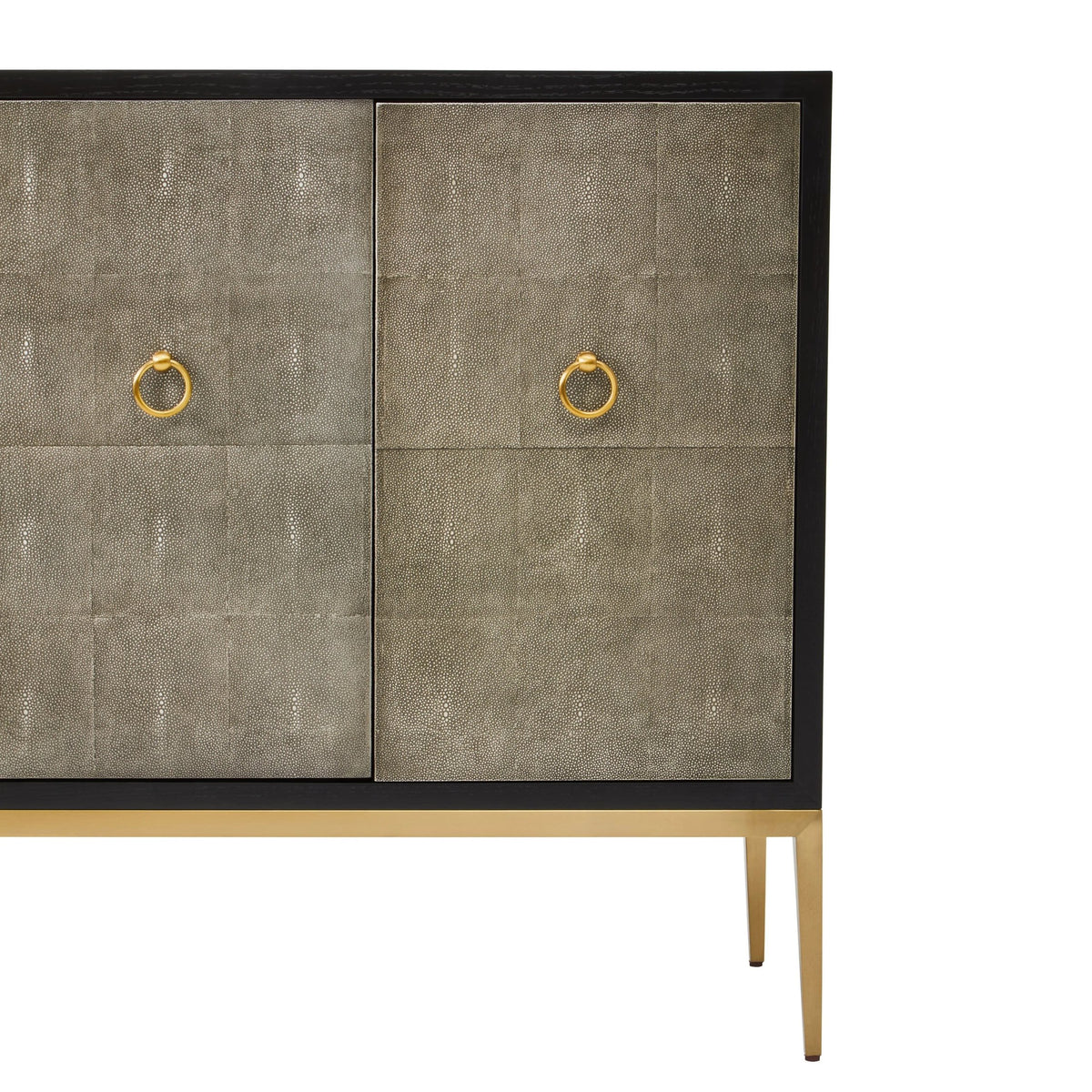 Valencia Grey Shagreen Effect 4 Door Sideboard
