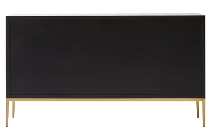 Valencia Grey Shagreen Effect 4 Door Sideboard