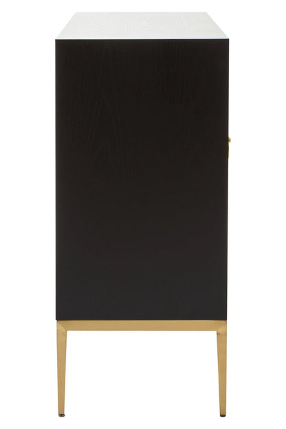 Valencia Grey Shagreen Effect 4 Door Sideboard