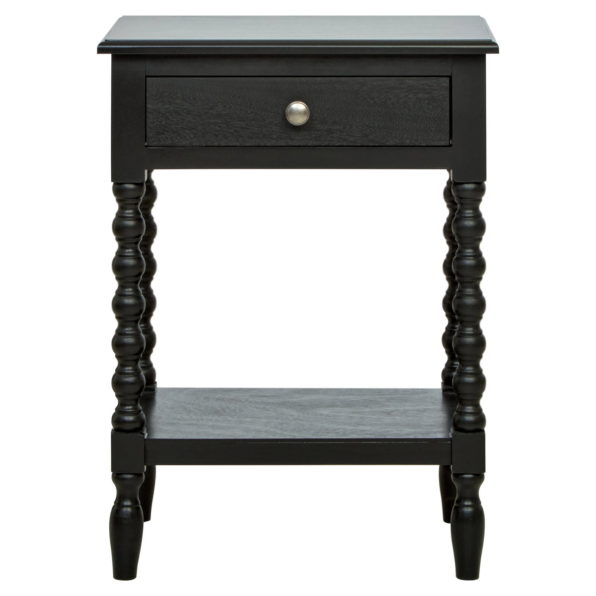 Savoy One Drawer Bobble Detail Wooden Bedside Table 