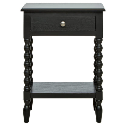 Savoy One Drawer Bobble Detail Wooden Bedside Table 