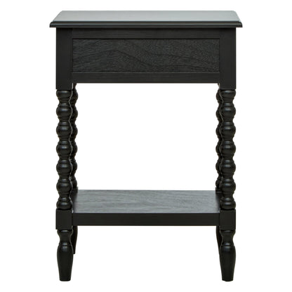Savoy One Drawer Bobble Detail Wooden Bedside Table 