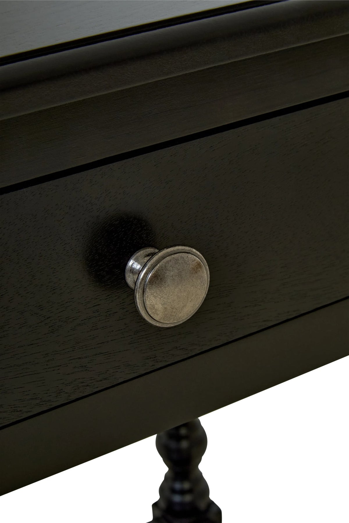 Savoy One Drawer Bobble Detail Wooden Bedside Table 