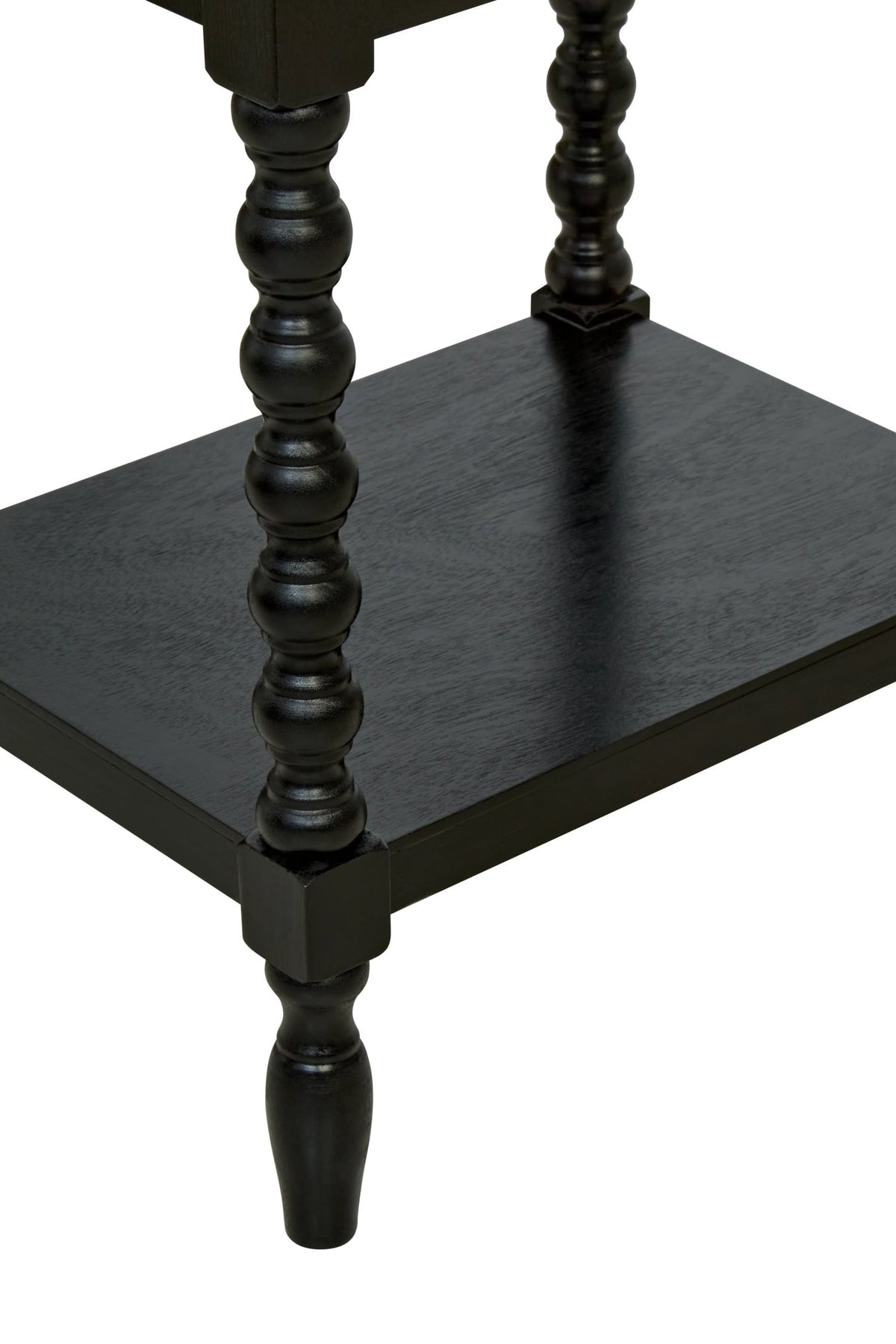 Savoy One Drawer Bobble Detail Wooden Bedside Table 