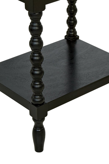 Savoy One Drawer Bobble Detail Wooden Bedside Table 