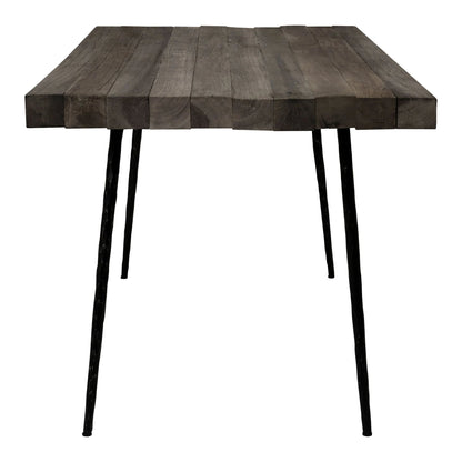 Siena Recycled Oak Wood Rectangular Dining Table