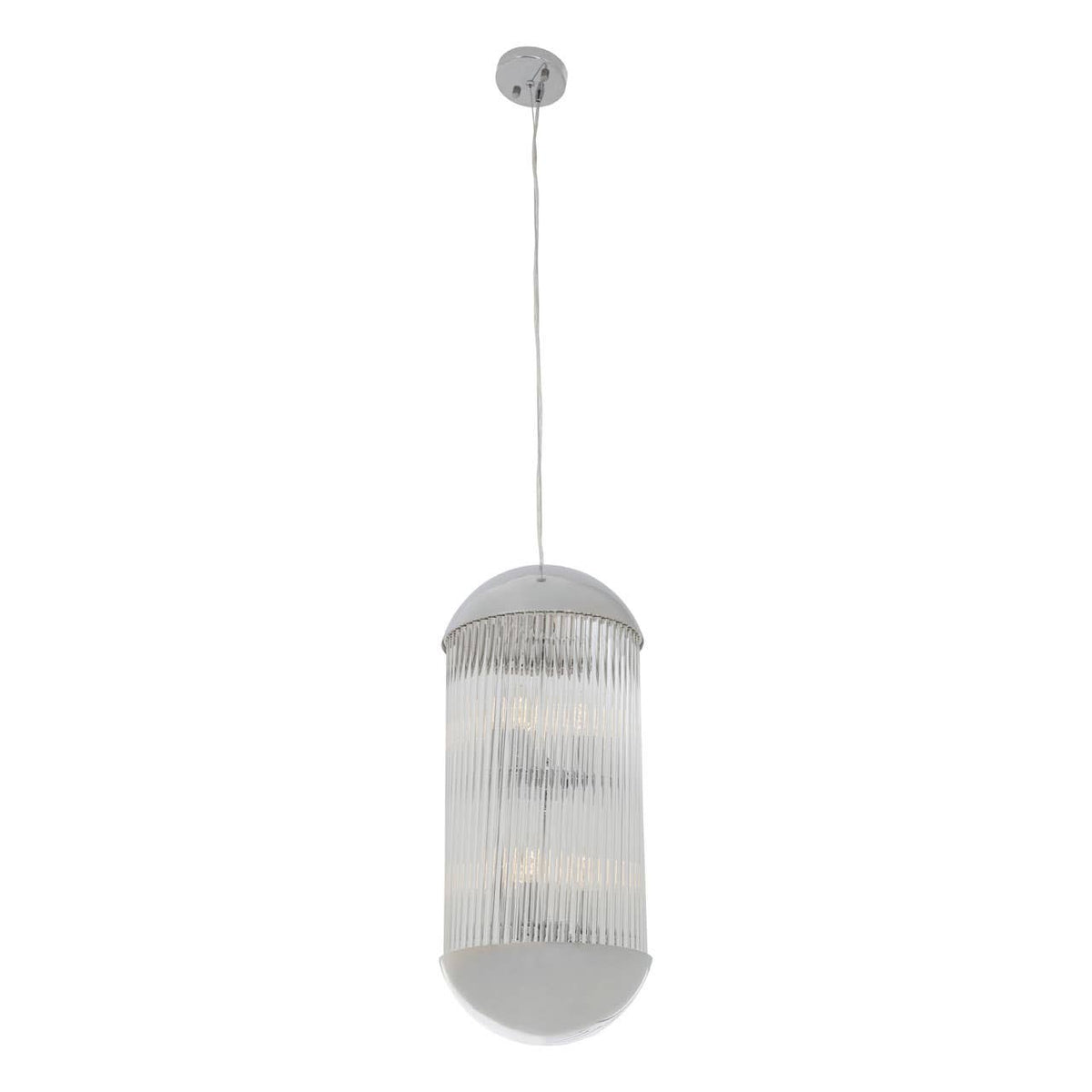 Vienna 6 Bulb Small Crystal Pendant Light #colour_chrome