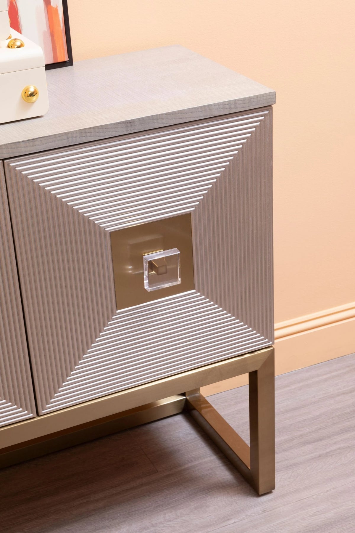 Truro Grey and Champagne Finish Sideboard