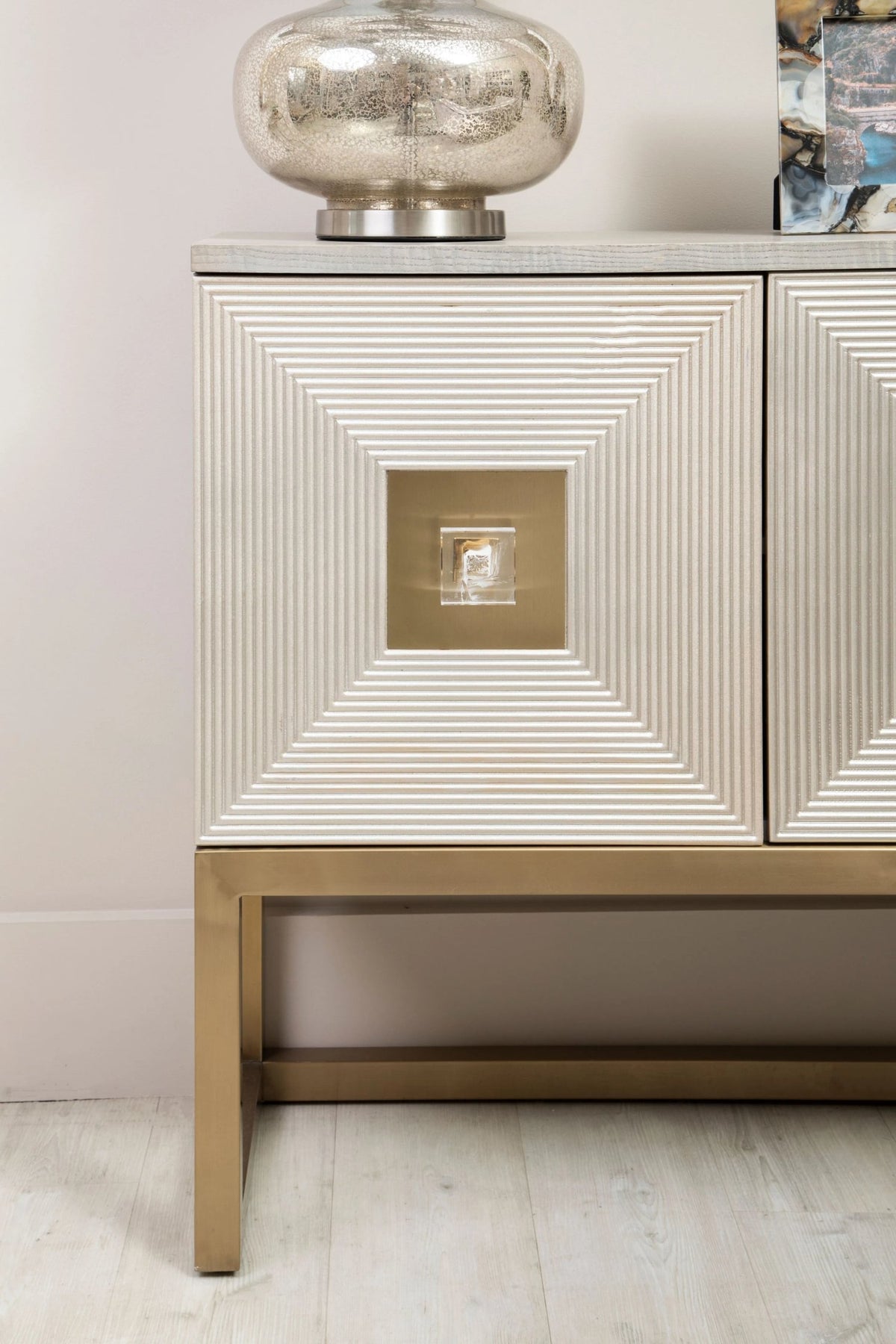 Truro Grey and Champagne Finish Sideboard